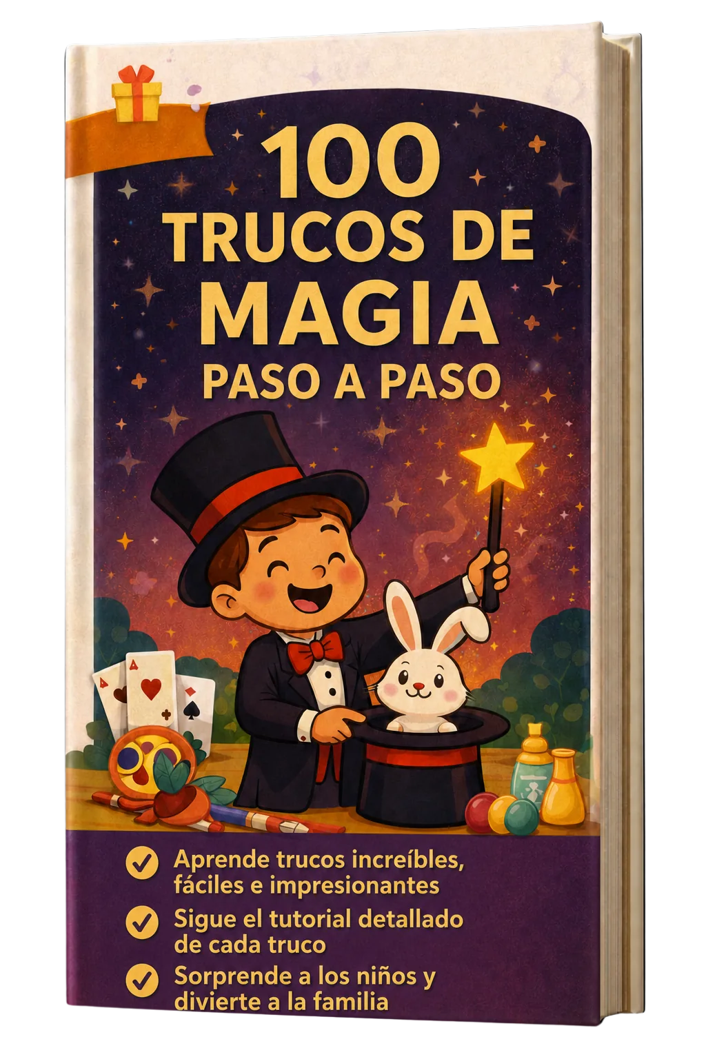 Portada en español: 100 trucos de magia